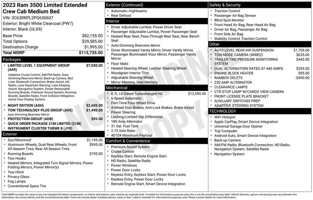 ram ram 3500 pickup 2023 3C63RRPL2PG630607 image ram ram 3500 pickup 2023 3C63RRPL2PG630607 image